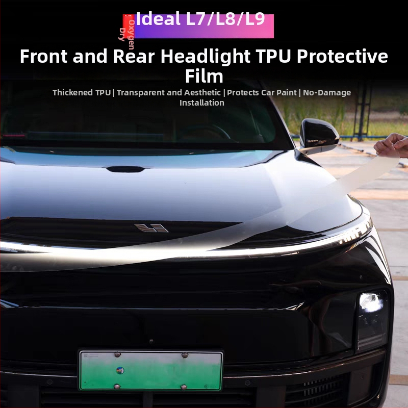 Film de protecție pentru faruri pentru L8/L9/One/L7 cu stâlpi centrali și stâlp B – material TPU, brand New Technology, garanție 2 ani