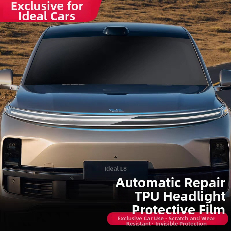 Film de protecție pentru faruri pentru L8/L9/One/L7 cu stâlpi centrali și stâlp B – material TPU, brand New Technology, garanție 2 ani