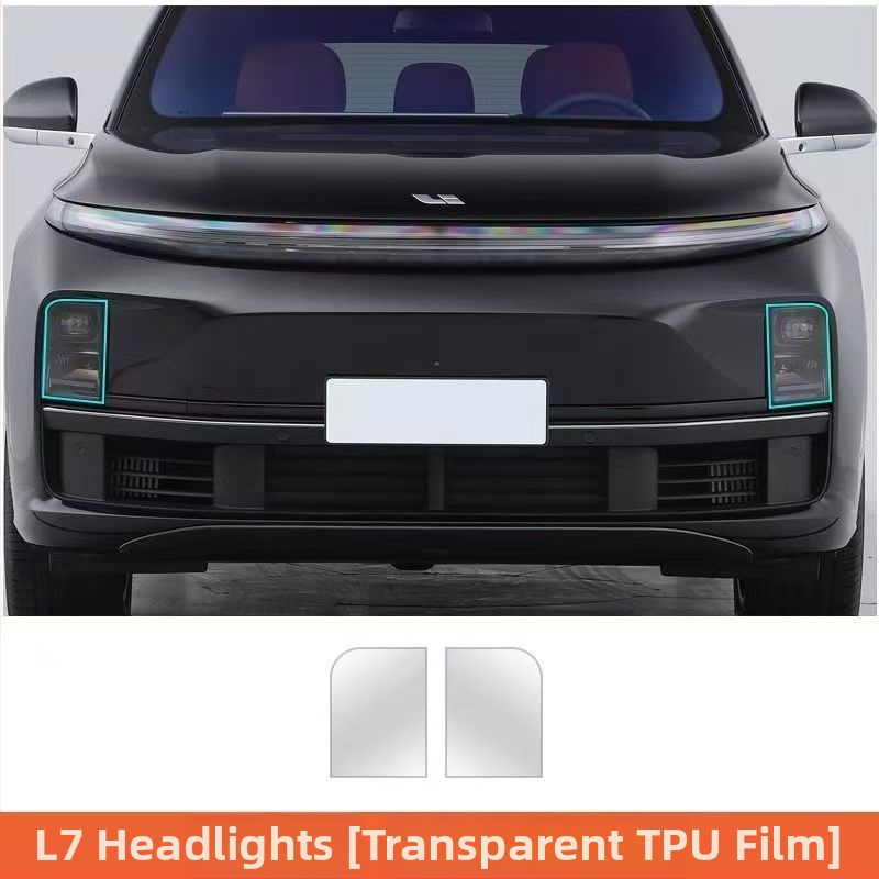 Film de protecție pentru faruri pentru L8/L9/One/L7 cu stâlpi centrali și stâlp B – material TPU, brand New Technology, garanție 2 ani