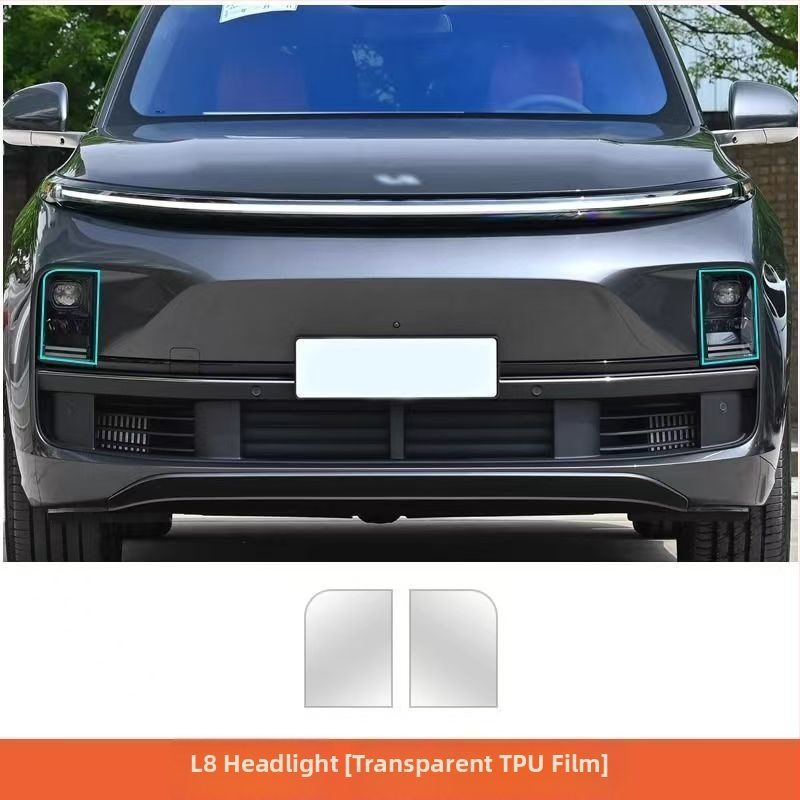 Film de protecție pentru faruri pentru L8/L9/One/L7 cu stâlpi centrali și stâlp B – material TPU, brand New Technology, garanție 2 ani