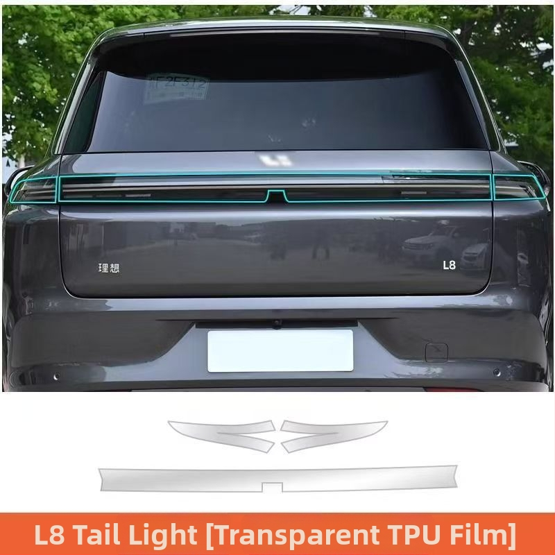 Film de protecție pentru faruri pentru L8/L9/One/L7 cu stâlpi centrali și stâlp B – material TPU, brand New Technology, garanție 2 ani