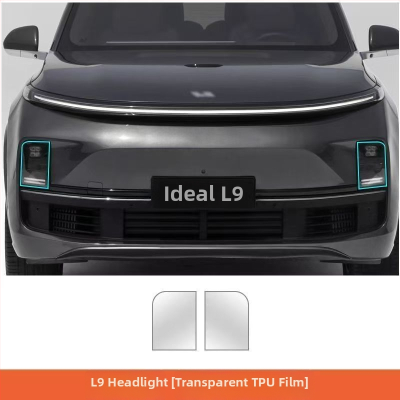 Film de protecție pentru faruri pentru L8/L9/One/L7 cu stâlpi centrali și stâlp B – material TPU, brand New Technology, garanție 2 ani