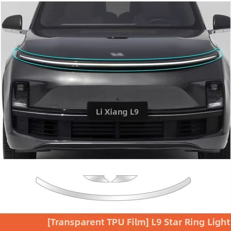 Film de protecție pentru faruri pentru L8/L9/One/L7 cu stâlpi centrali și stâlp B – material TPU, brand New Technology, garanție 2 ani