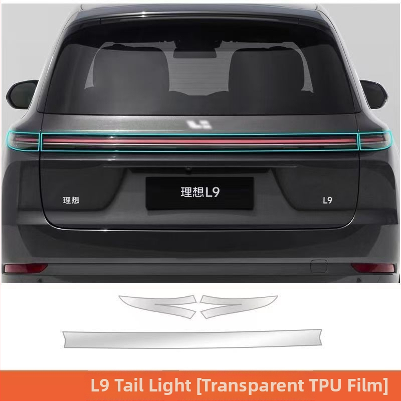 Film de protecție pentru faruri pentru L8/L9/One/L7 cu stâlpi centrali și stâlp B – material TPU, brand New Technology, garanție 2 ani