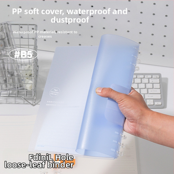 B5 bilježnica sa šest rupa, s debelim spiralnim uvezom, Dowling papir, 50 listova, horizontalne crte