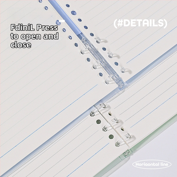 B5 bilježnica sa šest rupa, s debelim spiralnim uvezom, Dowling papir, 50 listova, horizontalne crte