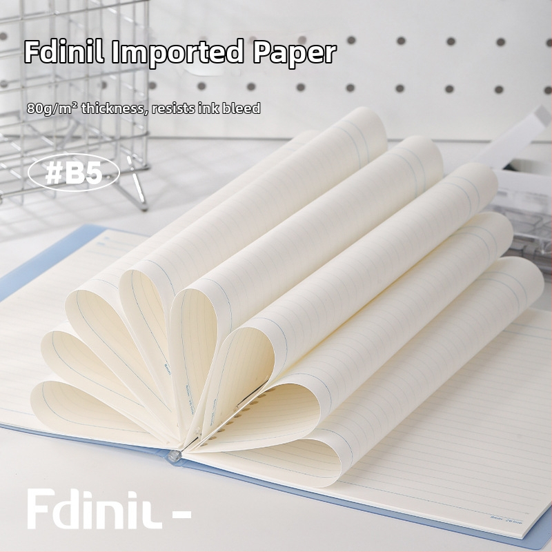 B5 bilježnica sa šest rupa, s debelim spiralnim uvezom, Dowling papir, 50 listova, horizontalne crte