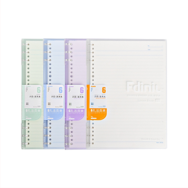 B5 bilježnica sa šest rupa, s debelim spiralnim uvezom, Dowling papir, 50 listova, horizontalne crte