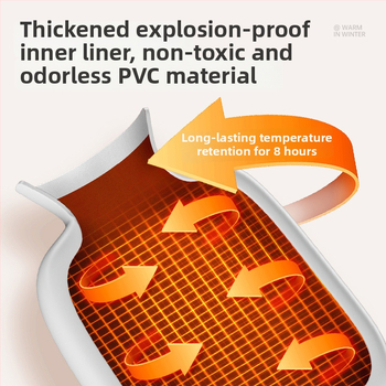 Geantă cu apă prin injecție, Five Flowers, PVC cu densitate înaltă, utilizare caldă și rece, pentru întreg corpul