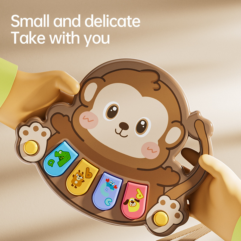 AYL Elektronička klavijatura-igračka za bebe s motivom lava, plastika, uzrast 0-3 godina, interaktivno edukativno klavijatura