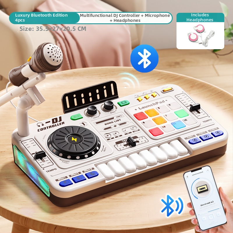 Pian educațional pentru copii cu 37 clape, jucărie muzicală multifuncțională, destinat copiilor 7–14 ani