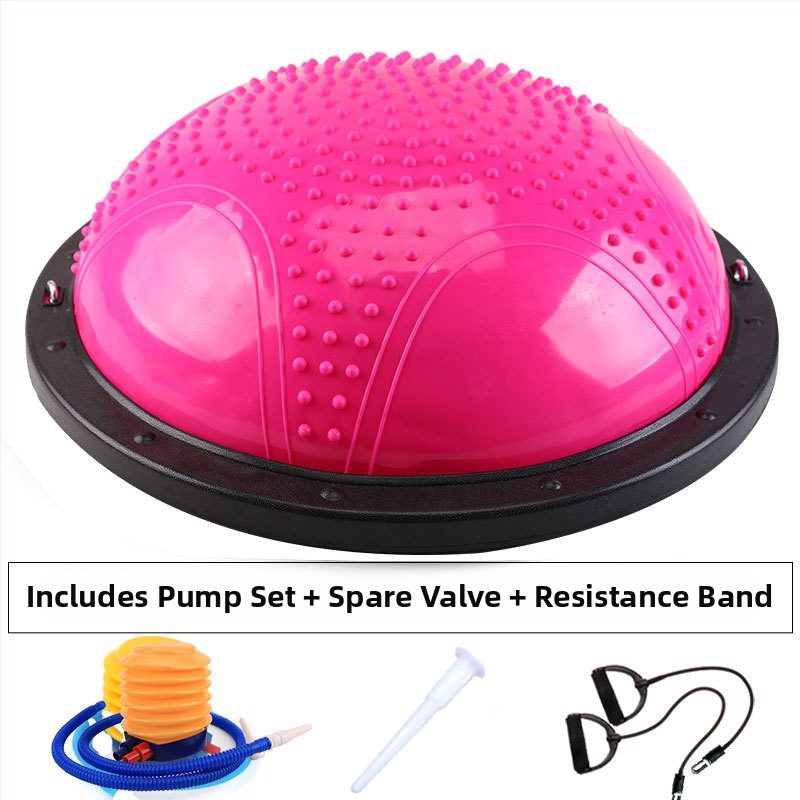 NAILI Wave Speed balančná joga lopta s polovičným guľovým tvarom — PVC+ABS, nafukovateľná, 6 kg, pre fitnes a pilates