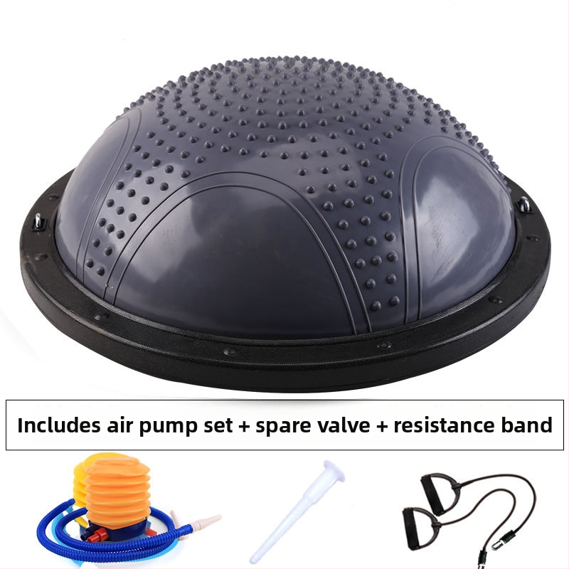 NAILI Wave Speed balančná joga lopta s polovičným guľovým tvarom — PVC+ABS, nafukovateľná, 6 kg, pre fitnes a pilates