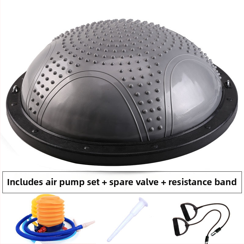 NAILI Wave Speed balančná joga lopta s polovičným guľovým tvarom — PVC+ABS, nafukovateľná, 6 kg, pre fitnes a pilates