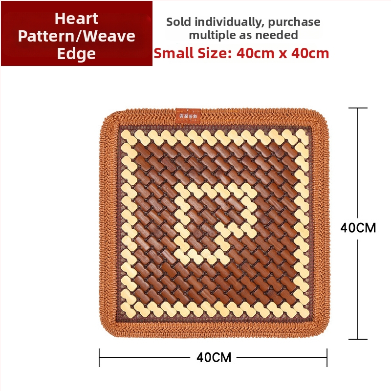 Podložka na sedadlo auta – chladná a priedušná, z bambusových čipov, monolitická konštrukcia, vhodná do auta a kancelárskeho kresla