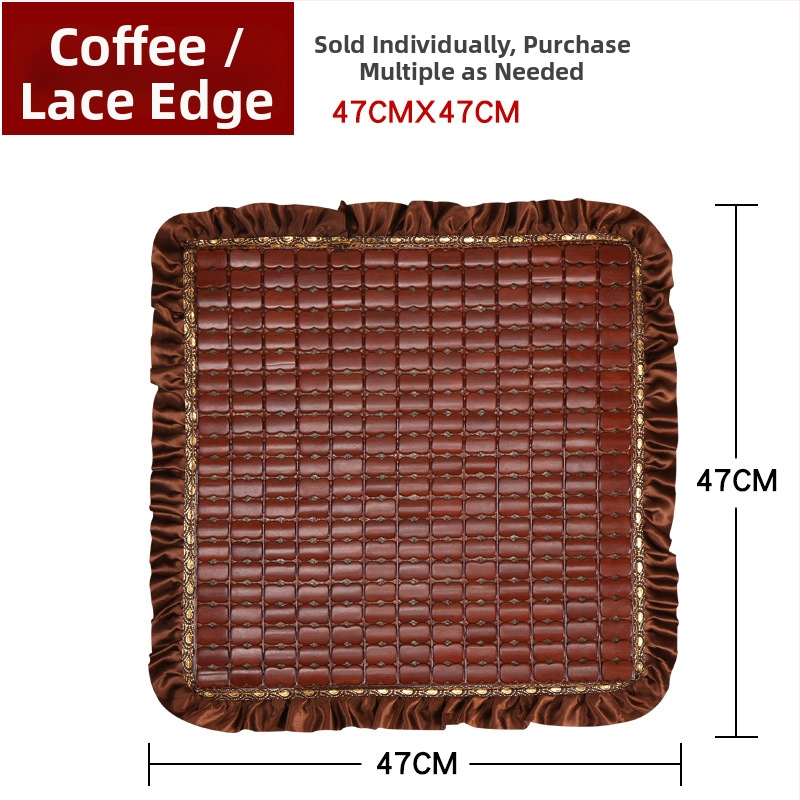 Podložka na sedadlo auta – chladná a priedušná, z bambusových čipov, monolitická konštrukcia, vhodná do auta a kancelárskeho kresla