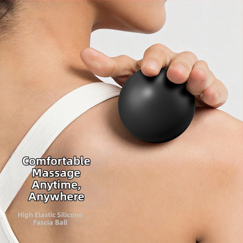 mingea de yoga din silicon – minge solidă fascială pentru Pilates și masajul talpilor, fitness în interior, 150 g