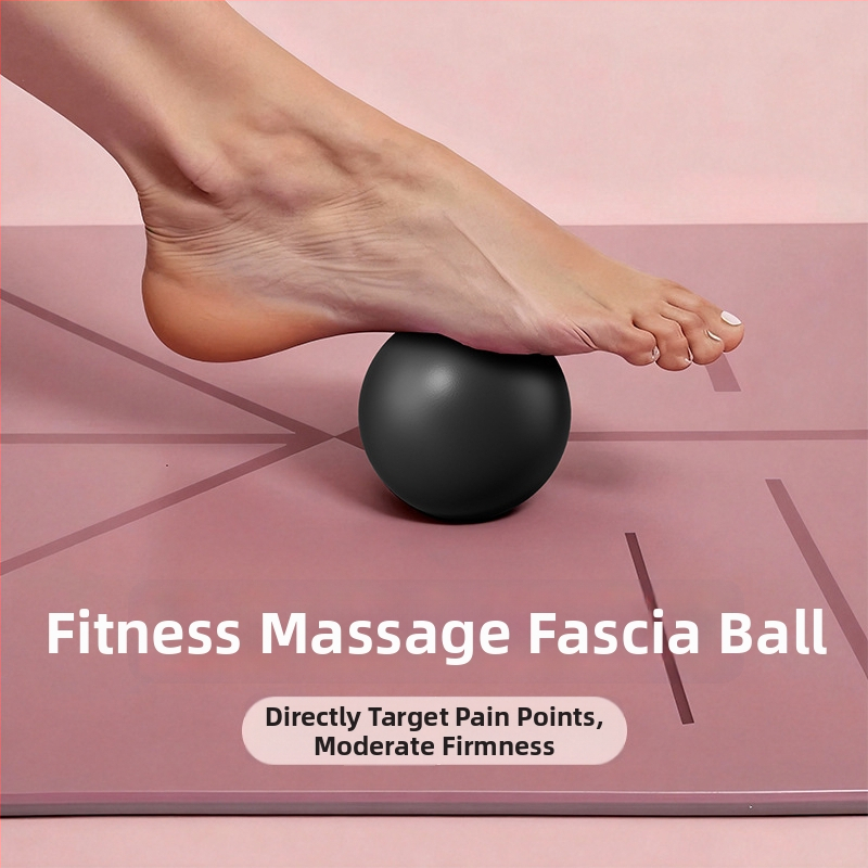 mingea de yoga din silicon – minge solidă fascială pentru Pilates și masajul talpilor, fitness în interior, 150 g