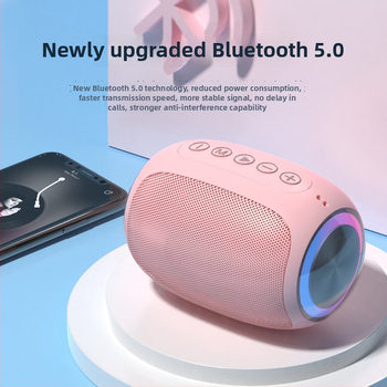 Boxă Bluetooth fără fir cu slot pentru card, Bluetooth 5.0, 100 Hz-20 kHz, 5 W, rază de 10 m, SNR ≥75 dB