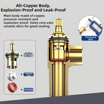 Robinet unghiular din oțel inoxidabil 304, unghi drept, montaj încastrat, pentru bucătărie, baie și boiler de apă caldă