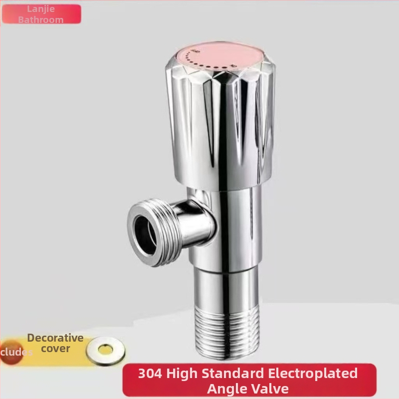 Robinet unghiular din oțel inoxidabil 304, unghi drept, montaj încastrat, pentru bucătărie, baie și boiler de apă caldă