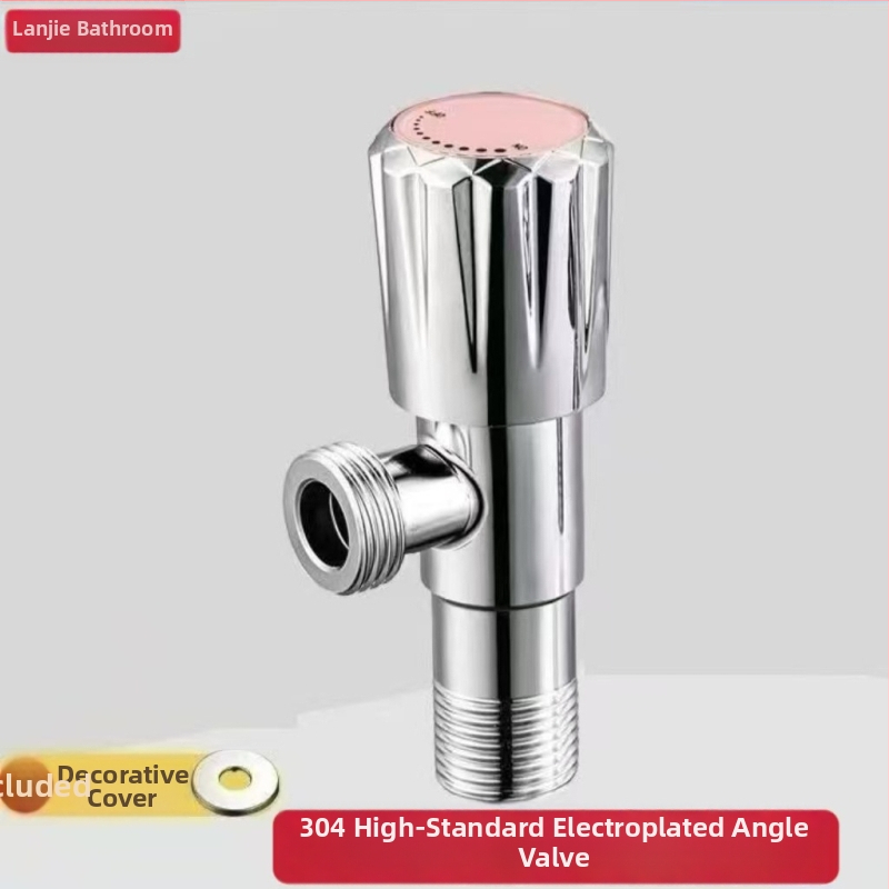 Robinet unghiular din oțel inoxidabil 304, unghi drept, montaj încastrat, pentru bucătărie, baie și boiler de apă caldă