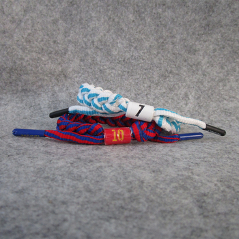 Фенска гривна за футболни фенове: плетена въженa гривна с Меси, Роналдо и Неймар