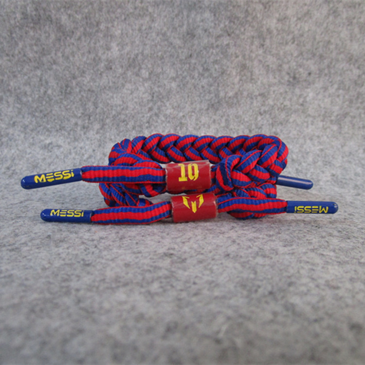 Фенска гривна за футболни фенове: плетена въженa гривна с Меси, Роналдо и Неймар