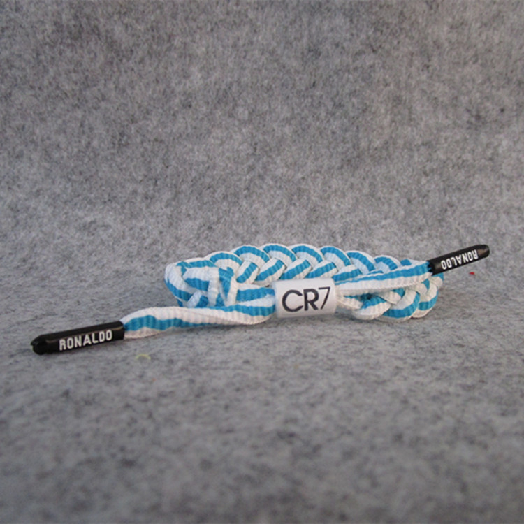 Фенска гривна за футболни фенове: плетена въженa гривна с Меси, Роналдо и Неймар