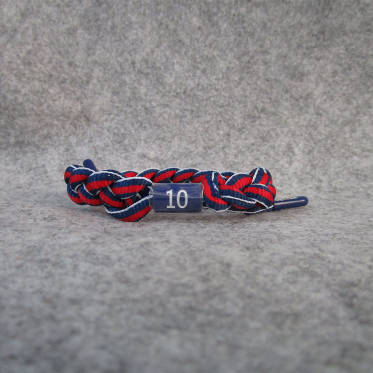 Фенска гривна за футболни фенове: плетена въженa гривна с Меси, Роналдо и Неймар