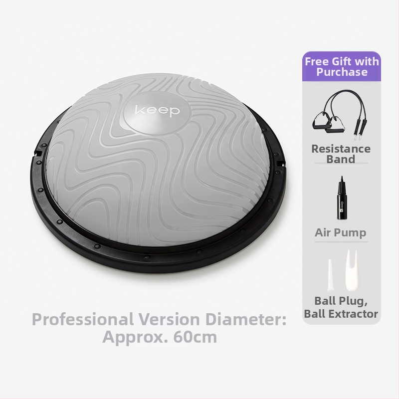 minge de yoga din ABS, minge de naștere semi-circulară îngroșată pentru yoga, pilates acasă și modelare corporală