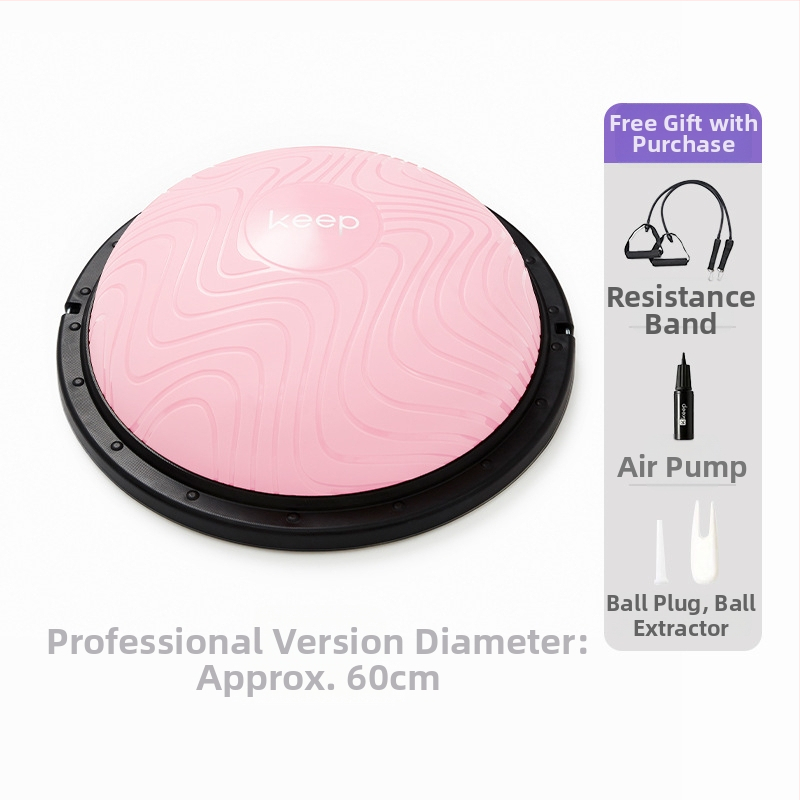 minge de yoga din ABS, minge de naștere semi-circulară îngroșată pentru yoga, pilates acasă și modelare corporală