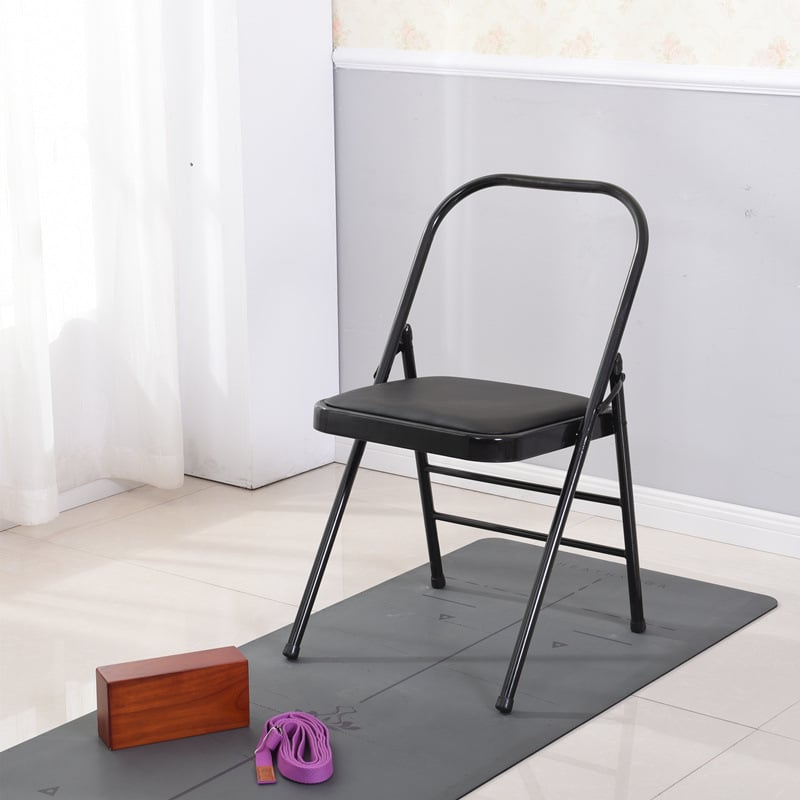 Iyengar joga stolica s PU površinom – pomoćna stolica za jogu i pilates