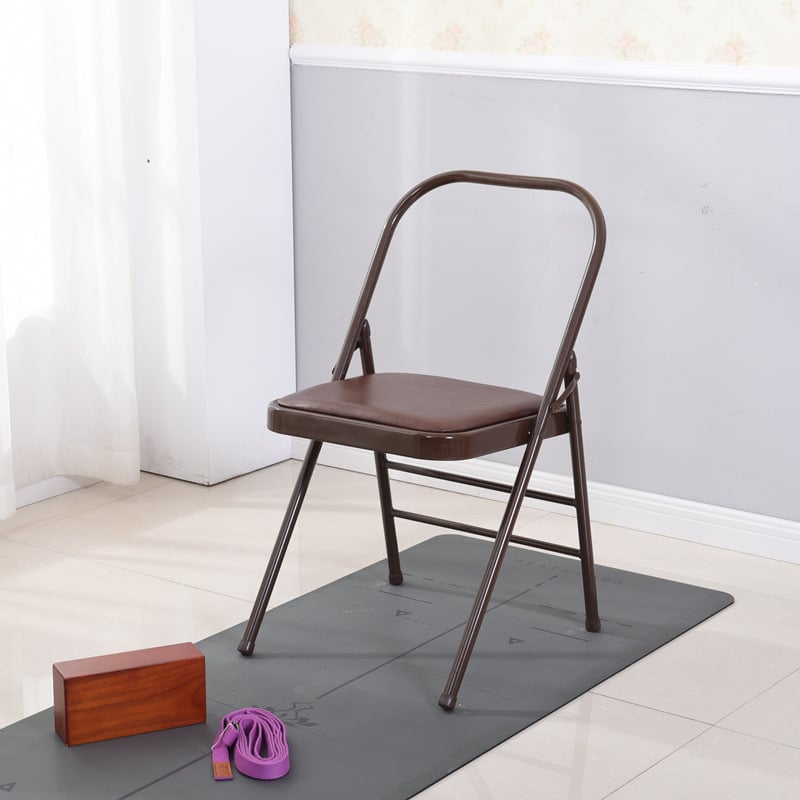 Iyengar joga stolica s PU površinom – pomoćna stolica za jogu i pilates
