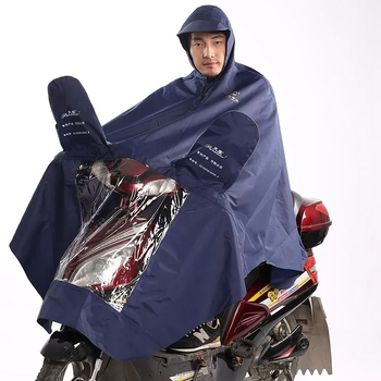 Унисекс пончо за мотоциклет от Oxford плат, дебел водоустойчив PVC слой, за един възрастен