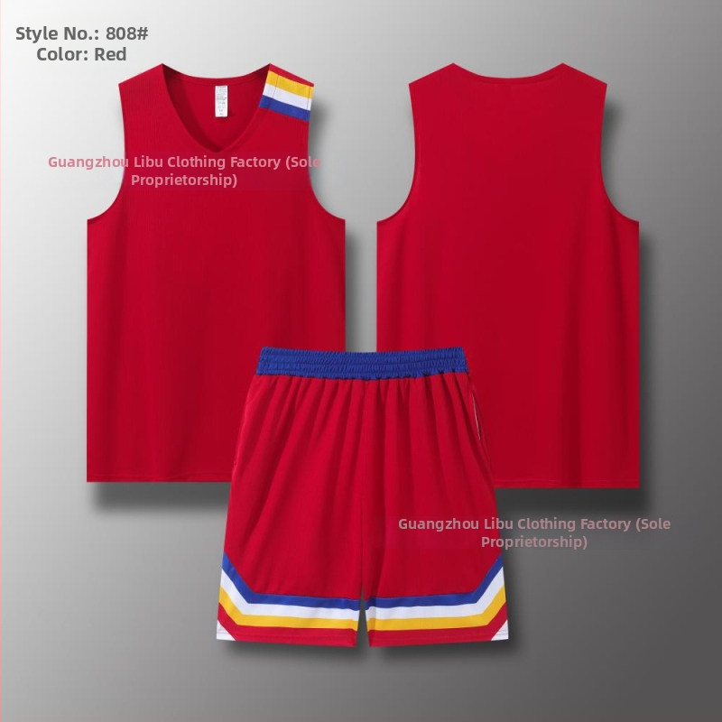 Set tricou și șort baschet, croială cu umeri îngusti, all-season, unisex, material 100% poliester cu căptușeală