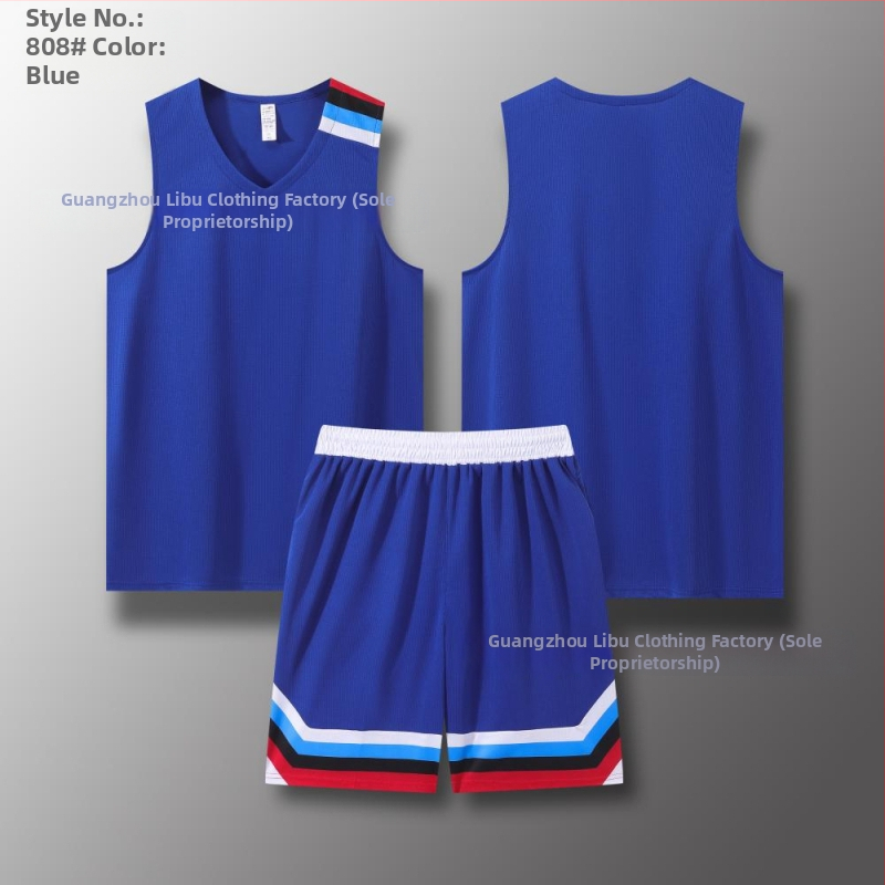 Set tricou și șort baschet, croială cu umeri îngusti, all-season, unisex, material 100% poliester cu căptușeală