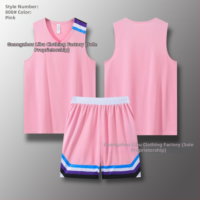 Set tricou și șort baschet, croială cu umeri îngusti, all-season, unisex, material 100% poliester cu căptușeală