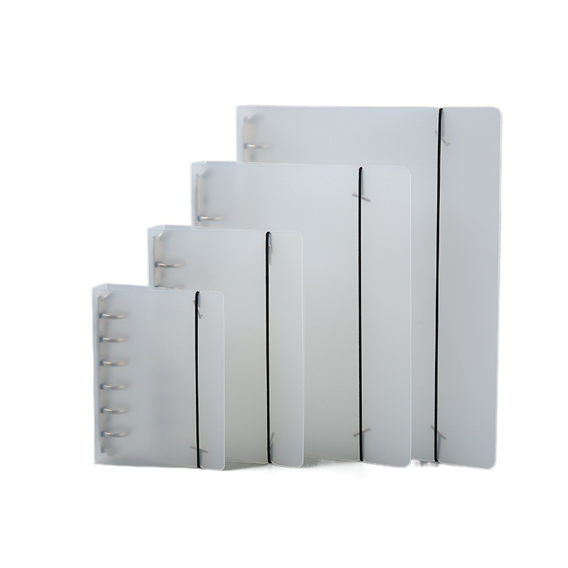 PP matni prozirni ring binder s 6 rupa, model Area A2, mogućnost tlač logotipa, prilagodljiv
