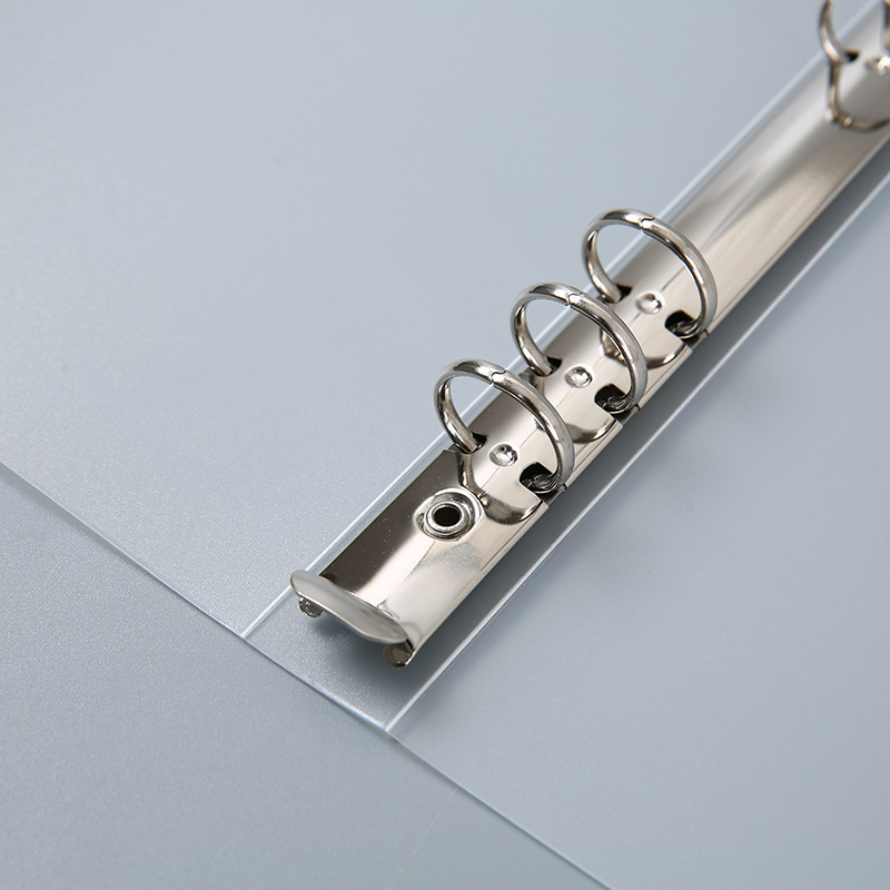 PP matni prozirni ring binder s 6 rupa, model Area A2, mogućnost tlač logotipa, prilagodljiv
