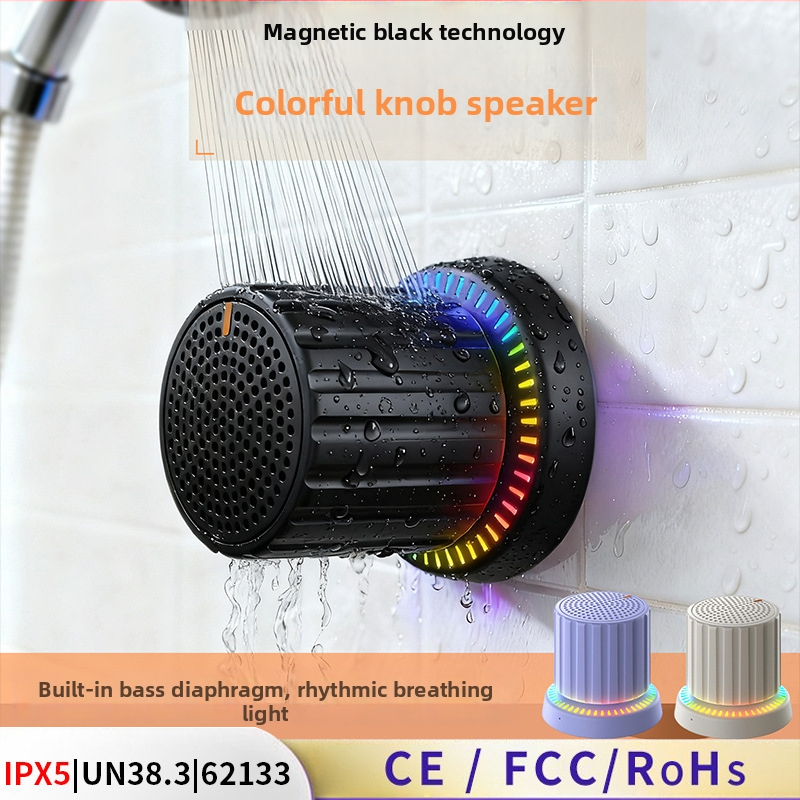 Difuzor Bluetooth mini portabil cu IPX5, 3W, Bluetooth 5.3, interval de frecvență 100 Hz–20 kHz, rază 10 m