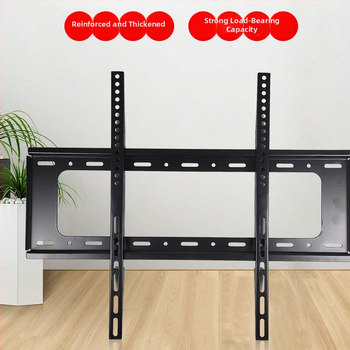 Suport TV LCD montat pe perete, cu două niveluri, încărcare peste 15 kg, construcție din fier, compatibil VESA 200×200 / 400×400 / 600×400