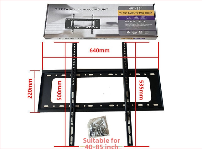 Suport TV LCD montat pe perete, cu două niveluri, încărcare peste 15 kg, construcție din fier, compatibil VESA 200×200 / 400×400 / 600×400