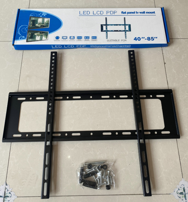 Suport TV LCD montat pe perete, cu două niveluri, încărcare peste 15 kg, construcție din fier, compatibil VESA 200×200 / 400×400 / 600×400