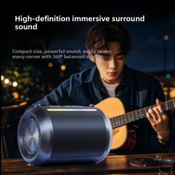 Difuzor Bluetooth cu baterie încorporată și subwoofer, portabil pentru exterior, BT 5.3, 3W, 120Hz-18kHz, IPx3