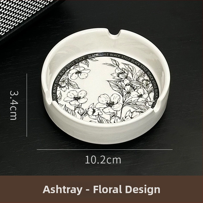 Scrumieră ceramică de înaltă clasă, cu capac, design elegant de lux, cu funcție de colectare și depozitare