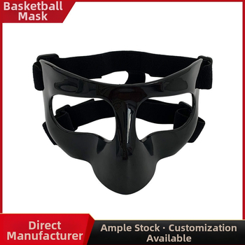 Basketbalová ochranná maska na tvár s nosovým štítom, PC materiál, možnosť prispôsobenia a tlač loga.