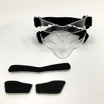 Баскетболна защитна маска за лице с носозащита, PC материал, персонализиране и принтиране на лого.