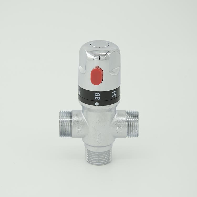 Απολύτως χαλκός έξυπνος θερμοστατικός μεικτήρας βαλβίδας με πολλαπλές θύρες DN15, DN20, DN25 και DN32· πίεση λειτουργίας 0,03–1 MPa· εύρος θερμοκρασίας: κρύο 5–29°C, ζεστό 50–80°C.