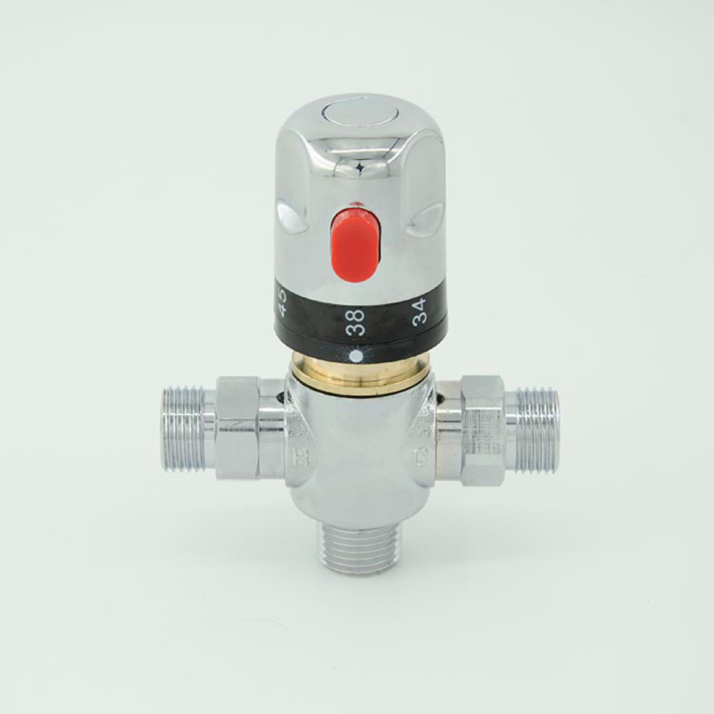 Απολύτως χαλκός έξυπνος θερμοστατικός μεικτήρας βαλβίδας με πολλαπλές θύρες DN15, DN20, DN25 και DN32· πίεση λειτουργίας 0,03–1 MPa· εύρος θερμοκρασίας: κρύο 5–29°C, ζεστό 50–80°C.